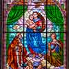 Stained glass window, Cathedral Mausoleum, Greenwood Memorial Park photo, April 2024