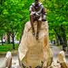Samuel Eliot Morison statue, Commonwealth Avenue, Boston, May 2008
