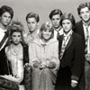 Rob Lowe, Demi Moore, Emilio Estevez, Mare Winningham, Judd Nelson, Ally Sheedy, and Andrew McCarthy in St. Elmo's Fire, 1985 photo