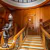 Titanic Grand staircase recreation, Titanic The Exhibition, Los Angeles, December 2023