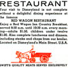 Disneyland Red Wagon Inn Ad Summer 1960