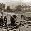 Town Square construction, 1955