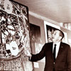 Walt Disney showing the 1966 additions to Disneyland