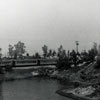 Frontierland Station area, October 1955