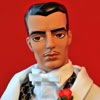 Photo of vinyl Trent Osborn doll wearing Jack of Diamonds