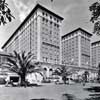Biltmore Hotel in Pershing Square, Los Angeles vintage photo