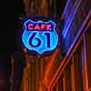 Cafe 61 neon sign, Memphis, Tennessee, October 2009