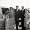 Nixon family Julie, Tricia, Pat, and Richard with Walt & Lillian Disney, June 14, 1959 at Disneyland