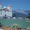 Vintage Santa Barbara Mission photo, 1950s