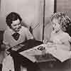 Shirley Temple and teacher Frances Klamt, “Dimples,” 1936