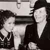 Shirley Temple and her mother Gertrude at the Brown Derby restaurant, October 1940