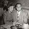 Shirley Temple and John Agar at Beverly Tropics, 3rd wedding anniversary, September 1948