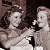 Shirley Temple 16th Birthday party wIth stand-in Mary Lou Isleib on the set of I'll Be Seeing You, April 23, 1944 photo