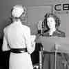 John Florea shot, 1942 of Shirley Temple on CBS radio program