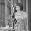 John Florea shot, 1942 of Shirley Temple on CBS radio program