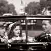 Guy Madison, Shirley Temple, and Franchot Tone in Honeymoon, 1947