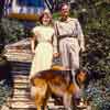 Color photo of Shirley Temple and John Agar, 1949