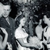 Shirley Temple and John Agar wedding with Sara Haden, September 19, 1945