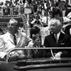 Small World opening day photo with Walt Disney, May 28, 1966