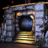 Adventureland Indiana Jones banner, June 2008