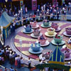 Disneyland Teacup attraction in Fantasyland 1957