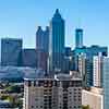 Rooftop view from Georgian Terrace Hotel, Atlanta, Georgia, October 2023