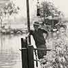 Tony Curtis at Disneyland filming 40 Pounds of Trouble, 1962
