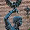 Boy with Hawk sculpture by Charles Park, Brandywine River Museum, November 2010