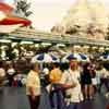 Disneyland Cast Member David M. with Monorail Red