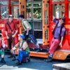 Disney California Adventure Red Car News Boys July 2012