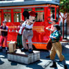 Disney California Adventure Red Car News Boys July 2012