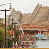 Cars Land construction at Disney California Adventure  April 2012