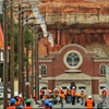 Cars Land construction at Disney California Adventure  April 2012