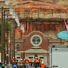 Cars Land construction at Disney California Adventure  April 2012