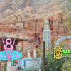 Cars Land construction at Disney California Adventure  April 2012