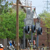 Cars Land construction at Disney California Adventure  April 2012