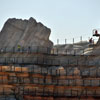 Cars Land construction at Disney California Adventure  August 2011