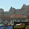 Cars Land construction at Disney California Adventure  August 2011