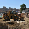 Cars Land construction at Disney California Adventure  August 2011