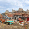 Cars Land construction at Disney California Adventure September 2011