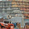 Cars Land construction at Disney California Adventure September 2011