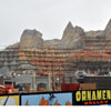 Cars Land construction at Disney California Adventure September 2011