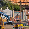 Cars Land construction at Disney California Adventure September 2011