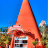 Cars Land at Disney California Adventure Cozy Cone Motel, July 2012