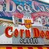 Disney California Adventure Paradise Pier Corn Dog Castle sign, January 2008