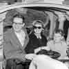 Disneyland Casey Jr attraction December 1957 with Steve Allen