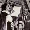 Disneyland Sleeping Beauty Castle Diorama Christening with Shirley Temple Black, April 19, 1957