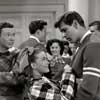 Ray McDonald, Peter Lawford, Mel Torme, and Loren Tindall in Good News, 1947 photo