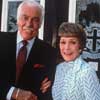 Cesar Romero and Jane Wyman Falcon Crest photo, 1985