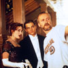 Kate Winslet, Leonardo DiCaprio, and Director James Cameron, Titanic, 1997